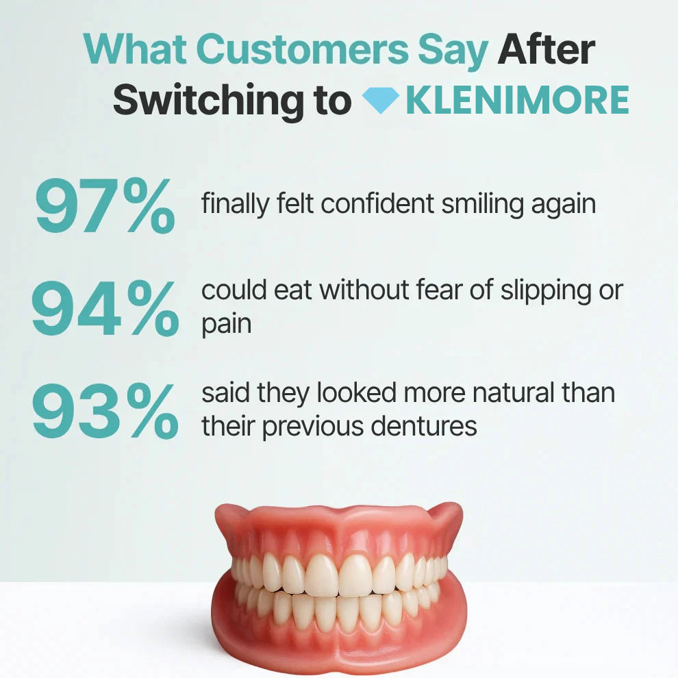 ⏰Ends Today: 70% OFF! 🌎KLENIMORE™ Custom-Fit  Dentures— Designed for Comfort and a Natural-Looking Smile